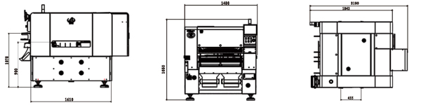 易通YT10S貼片機外形尺寸